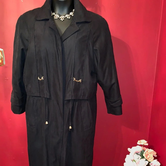 FITZ WRIGHT TRENCH COAT SIZE 10 - Picture 3 of 8
